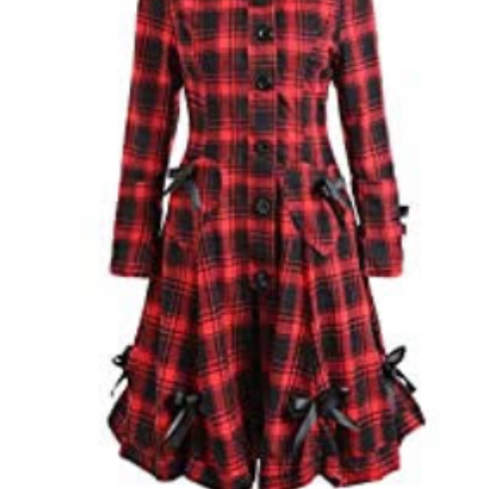 Beautiful trench like jacket with nice ribbons